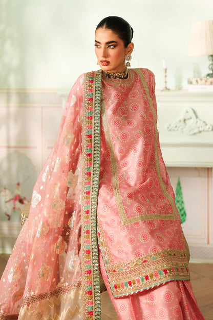 Maria B | Pre Fall Dresses | 3 Piece Embroidered Raw Silk Suit JJ - Pakistani Designer Dress - by Maria B - Type : Ladies Clothes - 100% Original at Saira Sultan
