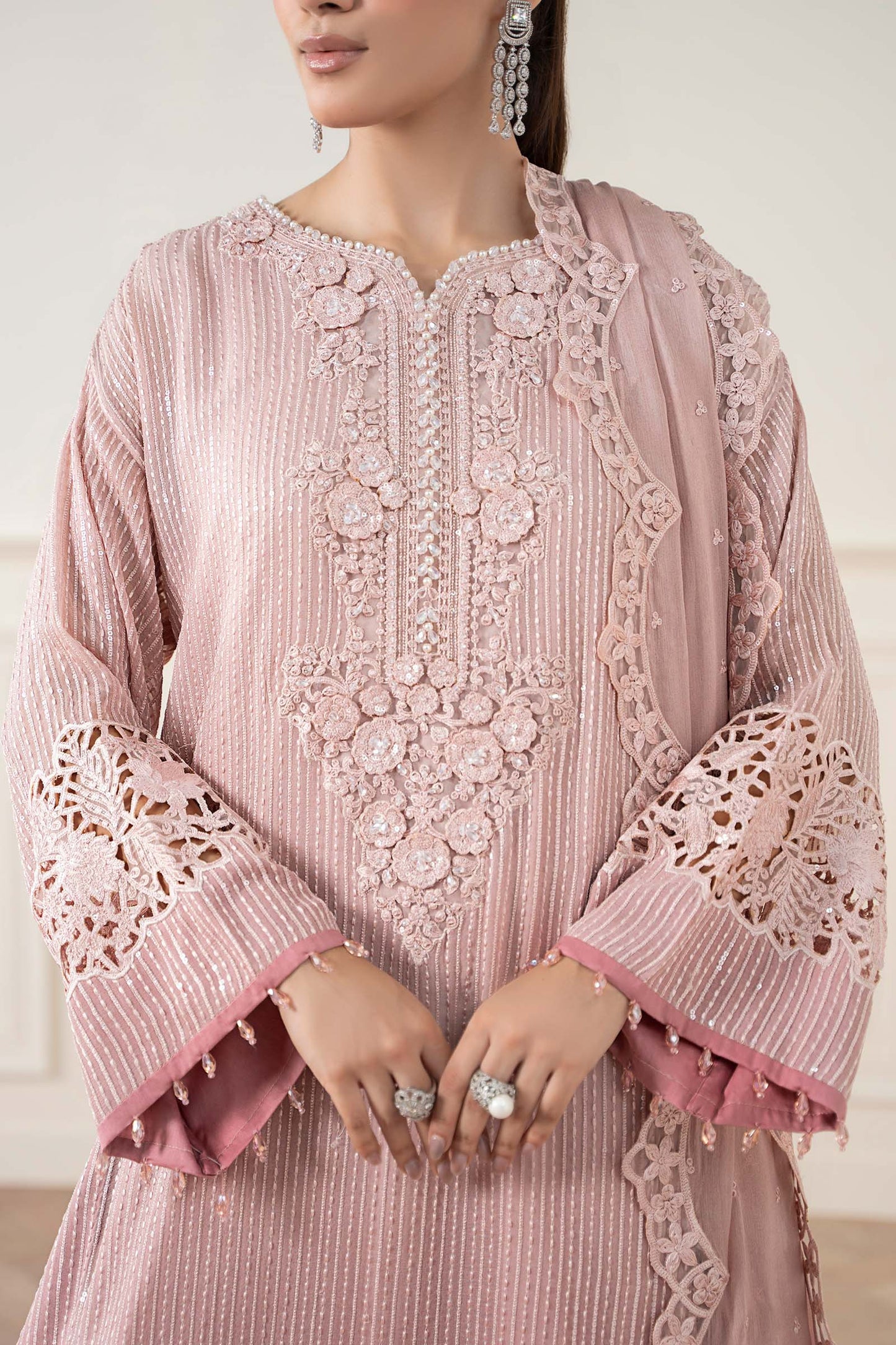 Maria B | Pre Fall 25 | Chiffon Suit 08