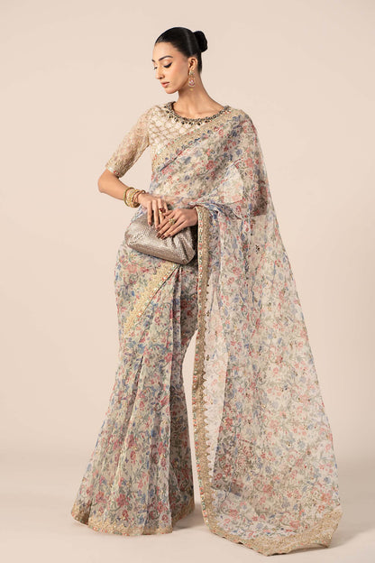 Maria B | Formal Wears | SF-EF25-08 XS Beige Organza