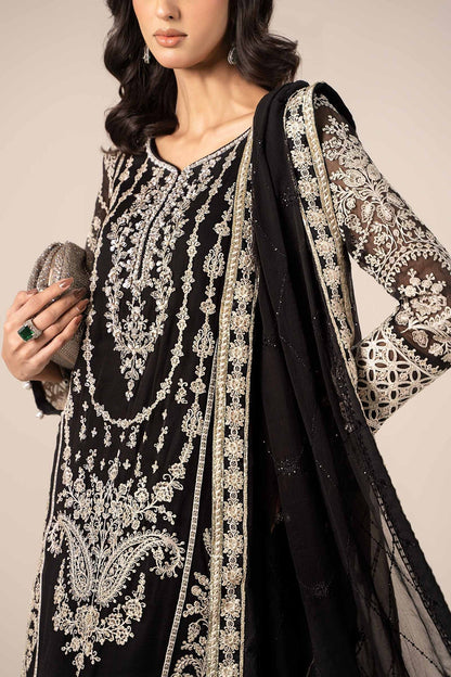 Maria B | Formal Wears | SF-EF25-20 L Black Chiffon