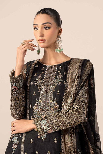 Maria B | Formal Wears | SF-EF25-24 L Black Organza