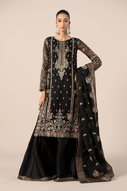 Maria B | Formal Wears | SF-EF25-24 XS Black Organza