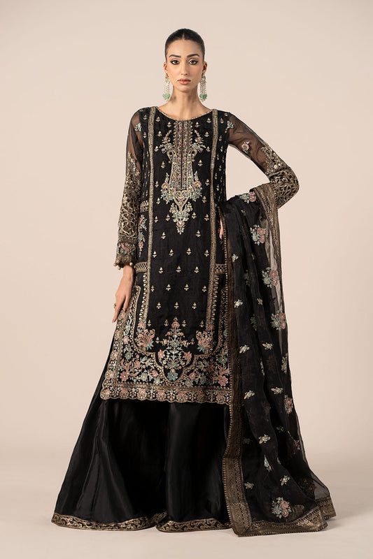 Maria B | Formal Wears | SF-EF25-24 XS Black Organza