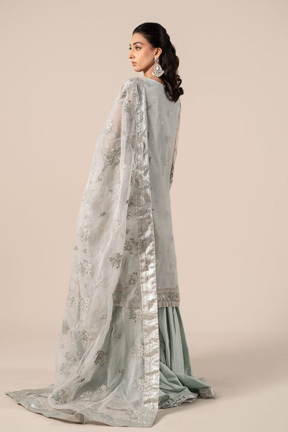 Maria B | Formal Wears | SF-EF25-24 S Light Blue Organza