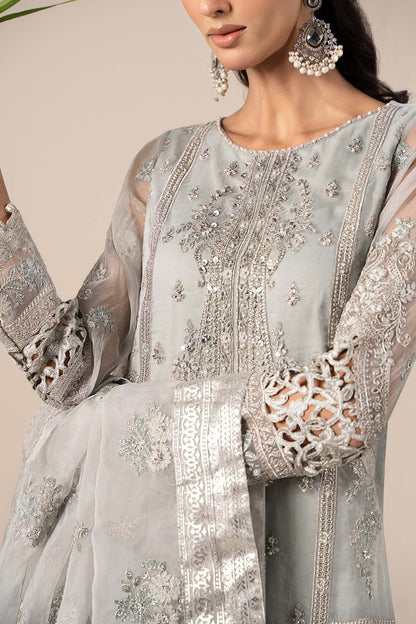 Maria B | Formal Wears | SF-EF25-24 M Light Blue Organza