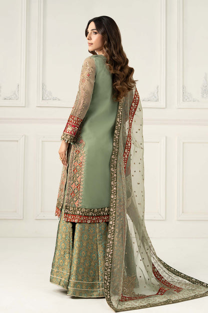 Maria B | Formal Wears | SF-EF25-28 S Sage Organza