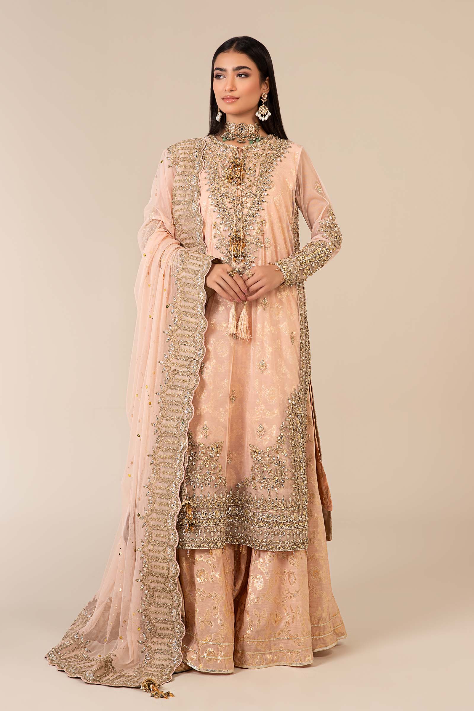Maria B | Formal Wears | SF-EF25-66 - Pakistani Designer Dress - by Maria B - Type : Ladies Clothes - 100% Original at Saira Sultan