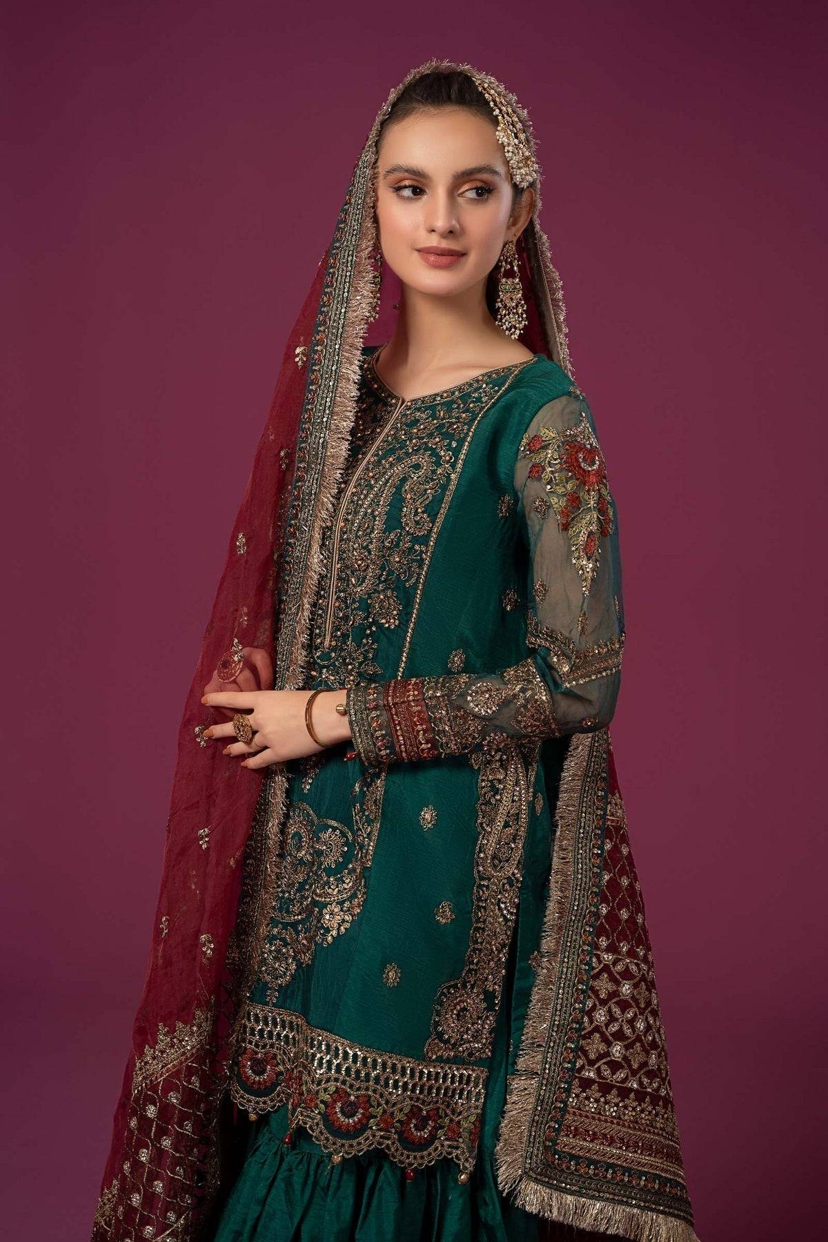 Maria B | Formal Wears | SF-EF24-15 - Pakistani Designer Dress - by Maria B | Type: Formal - 100% Original at Saira Sultan