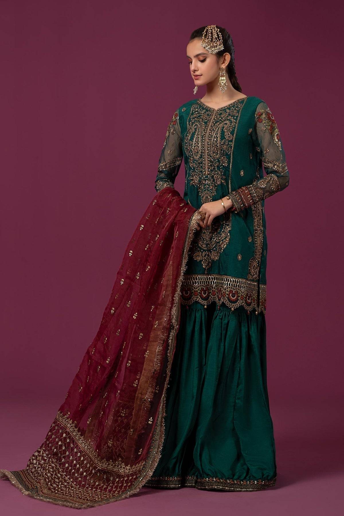 Maria B | Formal Wears | SF-EF24-15 - Pakistani Designer Dress - by Maria B | Type: Formal - 100% Original at Saira Sultan