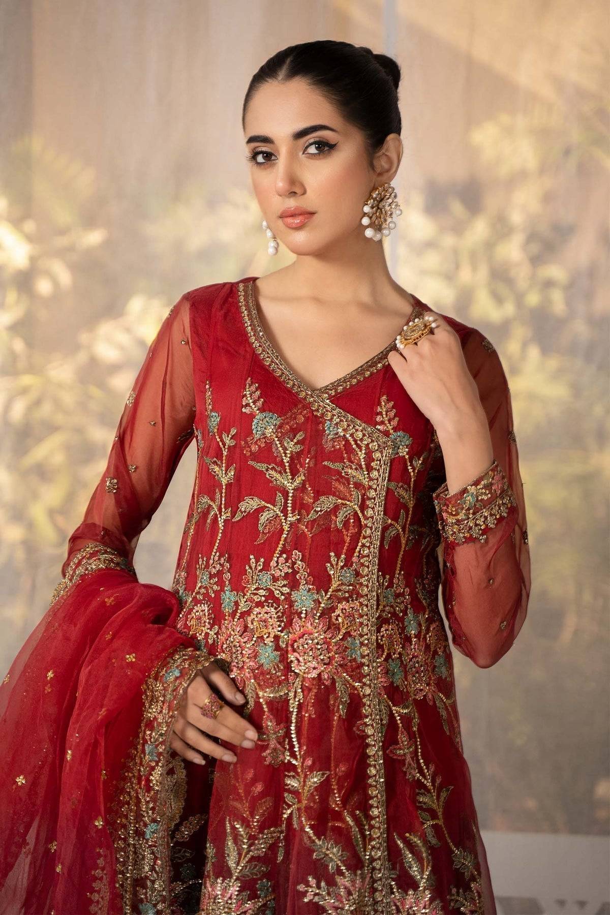 Maria B | Formal Wears | SF-EF24-19 - Pakistani Designer Dress - by Maria B | Type: Formal - 100% Original at Saira Sultan