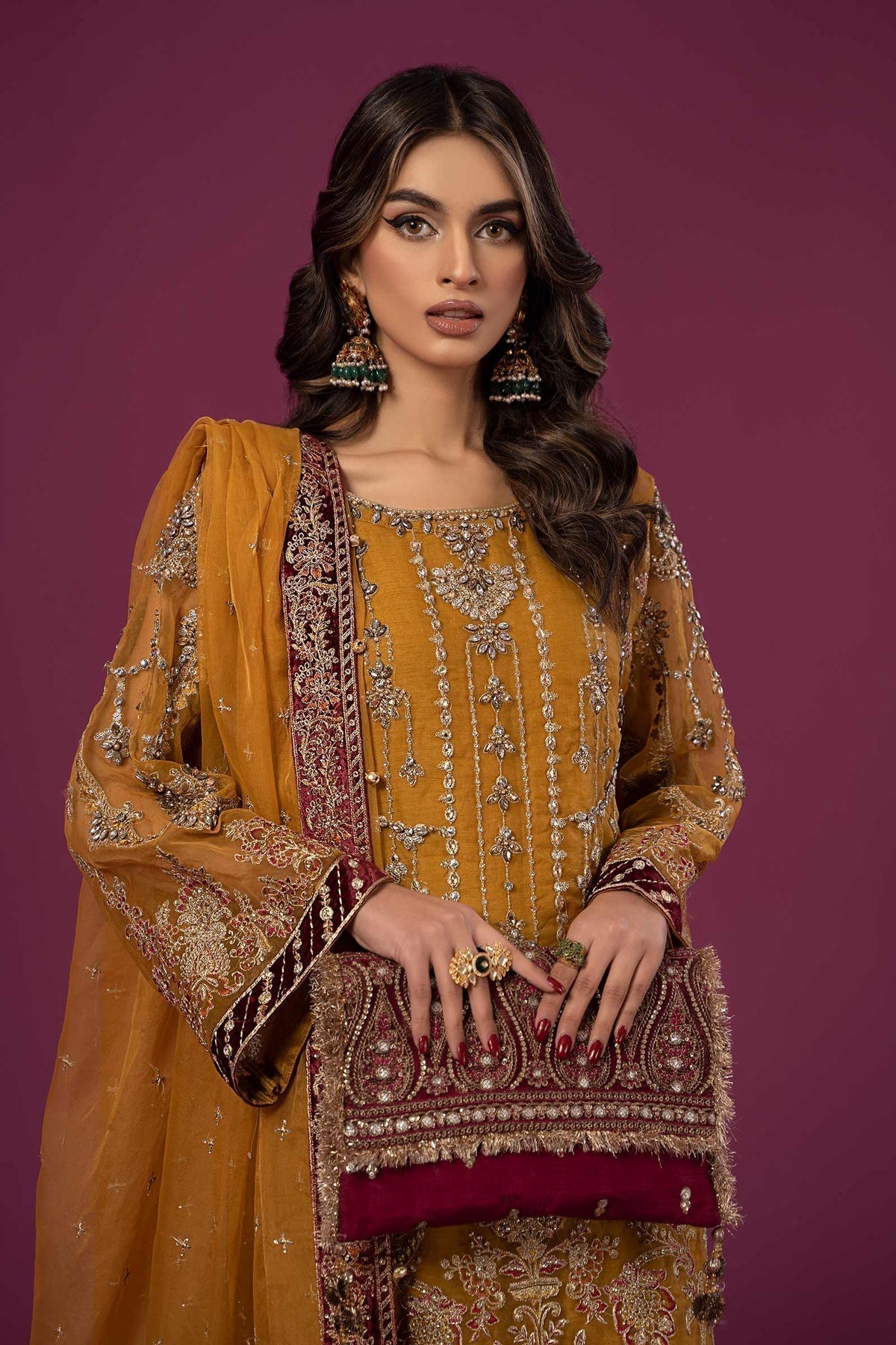 Maria B | Formal Wears | SF-EF24-45 - Pakistani Designer Dress - by Maria B | Type: Formal - 100% Original at Saira Sultan