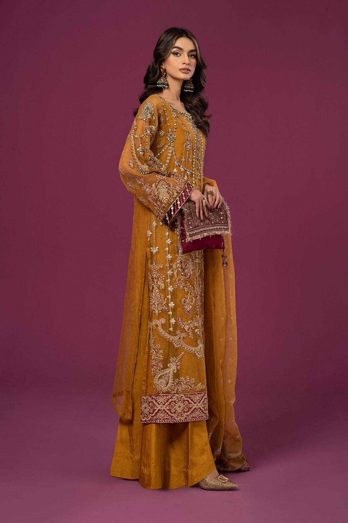 Maria B | Formal Wears | SF-EF24-45 - Pakistani Designer Dress - by Maria B | Type: Formal - 100% Original at Saira Sultan