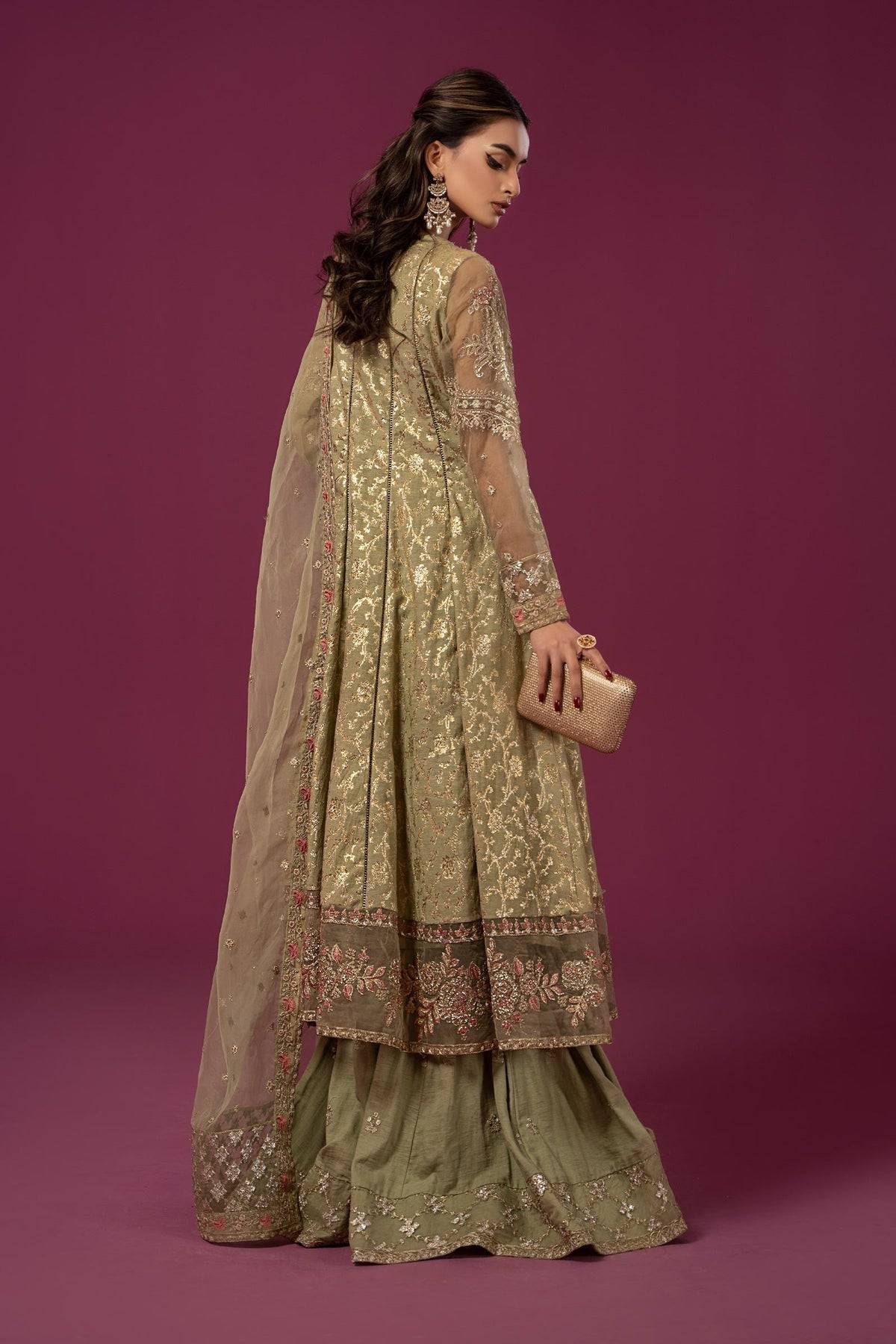 Maria B | Formal Wears | SF-EF24-70 - Pakistani Designer Dress - by Maria B | Type: Formal - 100% Original at Saira Sultan