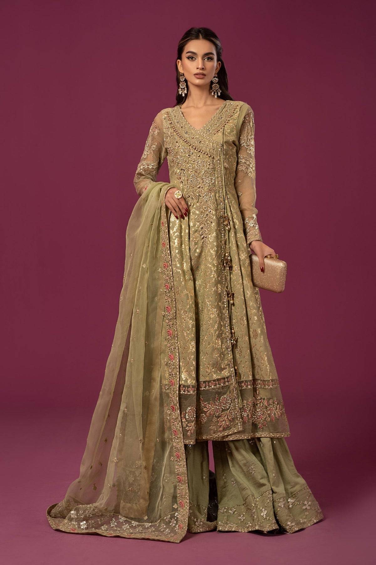 Maria B | Formal Wears | SF-EF24-70 - Pakistani Designer Dress - by Maria B | Type: Formal - 100% Original at Saira Sultan