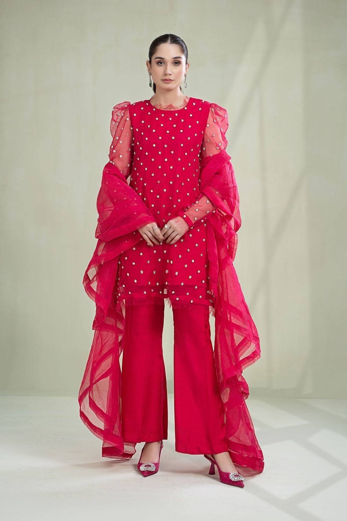 Maria B | Formal Wears | SF-PFW23-06 - Pakistani Designer Dress - by Maria B | Type: Formal - 100% Original at Saira Sultan