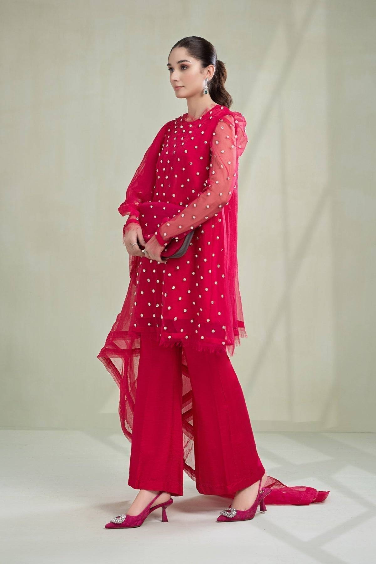 Maria B | Formal Wears | SF-PFW23-06 - Pakistani Designer Dress - by Maria B | Type: Formal - 100% Original at Saira Sultan