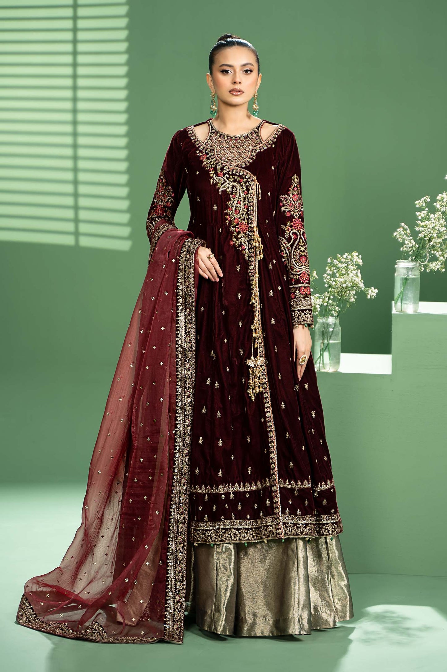 Maira B | Ready to Wear | SF-W24-02 XL Maroon