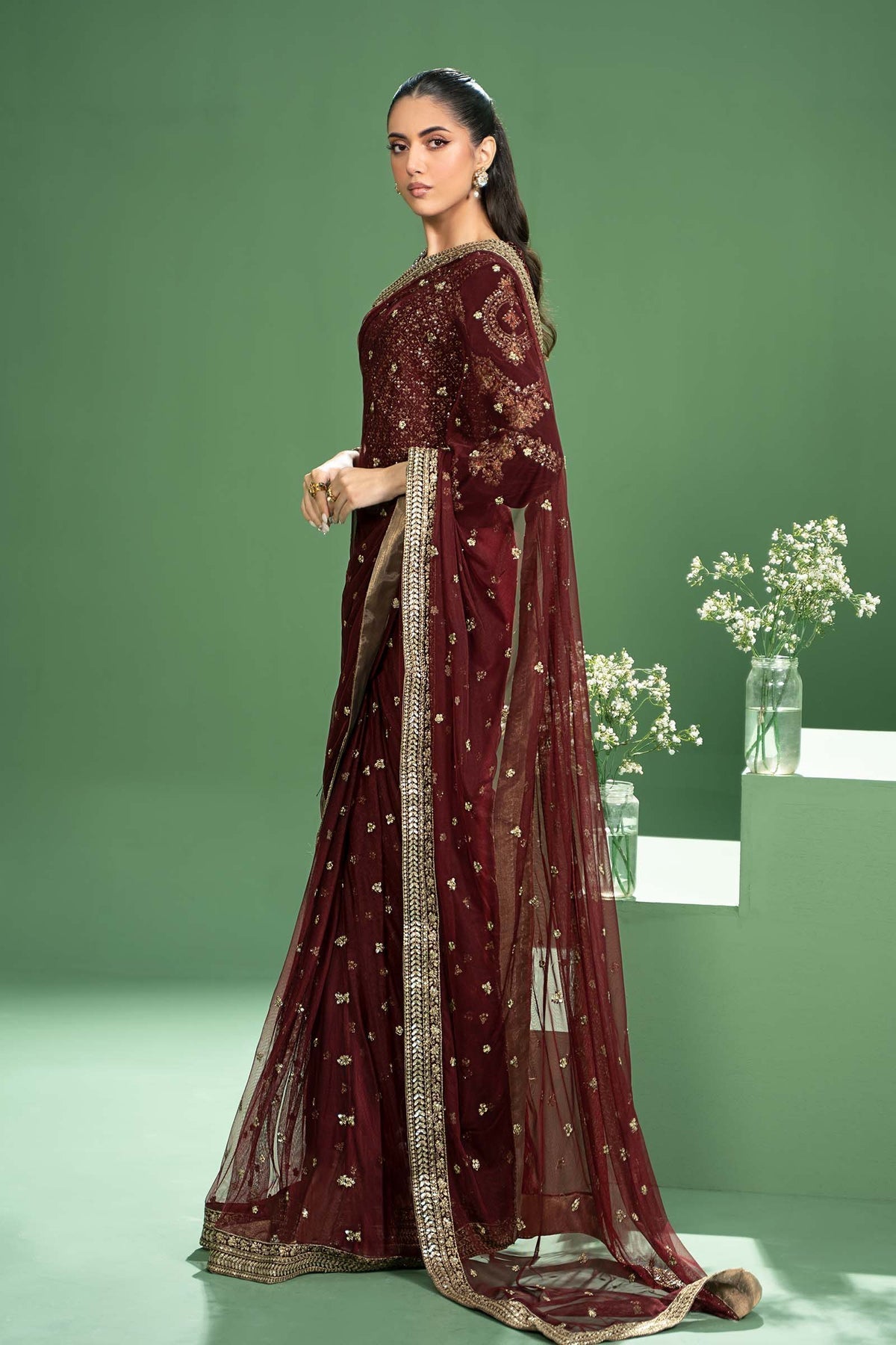 Maria b | Formal Wears | SF-W24-11 - Pakistani Designer Dress - by Maria B | Type: Formal - 100% Original at Saira Sultan