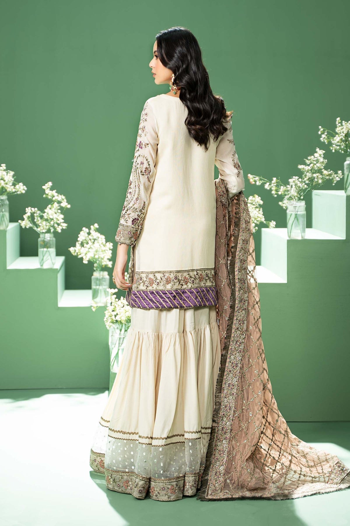 Maria B | Formal Wears | SF-W24-45 - Pakistani Designer Dress - by Maria B | Type: Formal - 100% Original at Saira Sultan