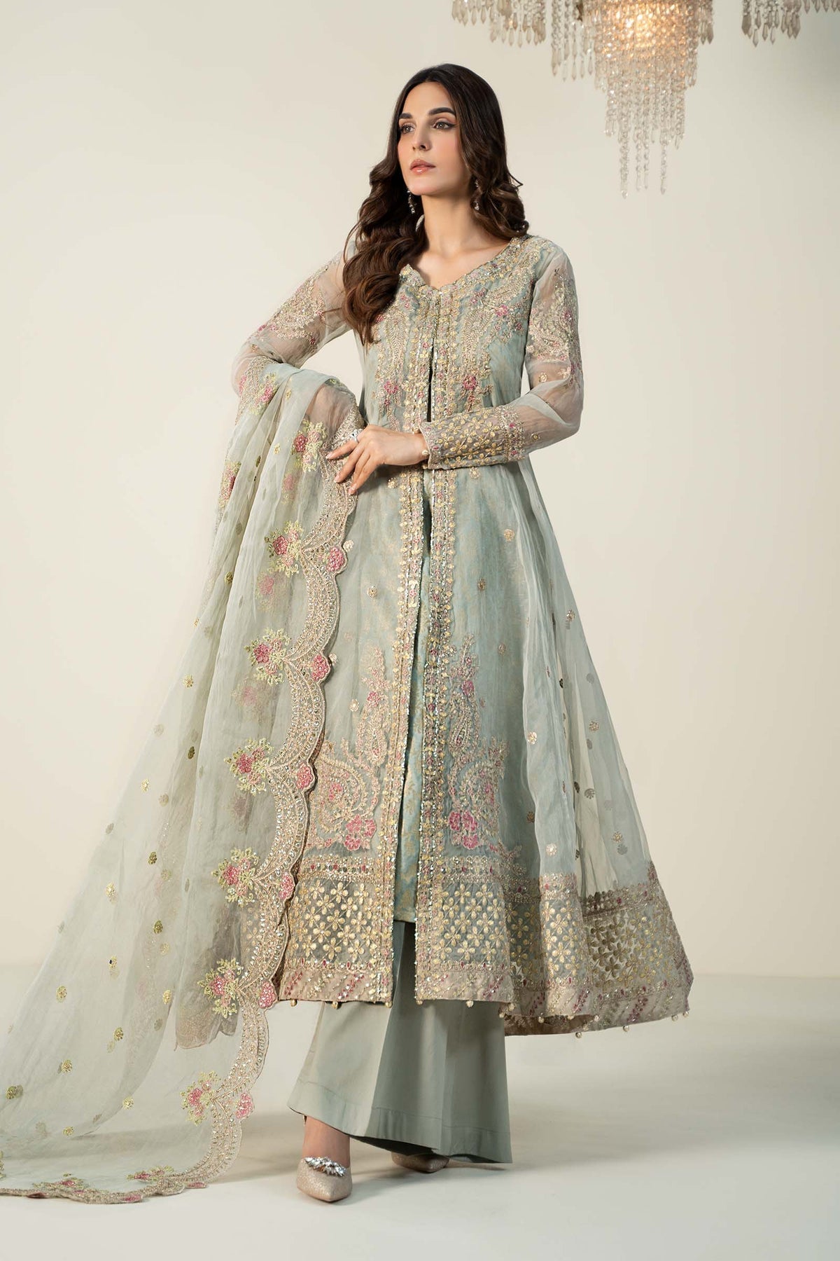 Maria B | Formal Wears | SF-W24-01 - Pakistani Designer Dress - by Maria B | Type: Formal - 100% Original at Saira Sultan