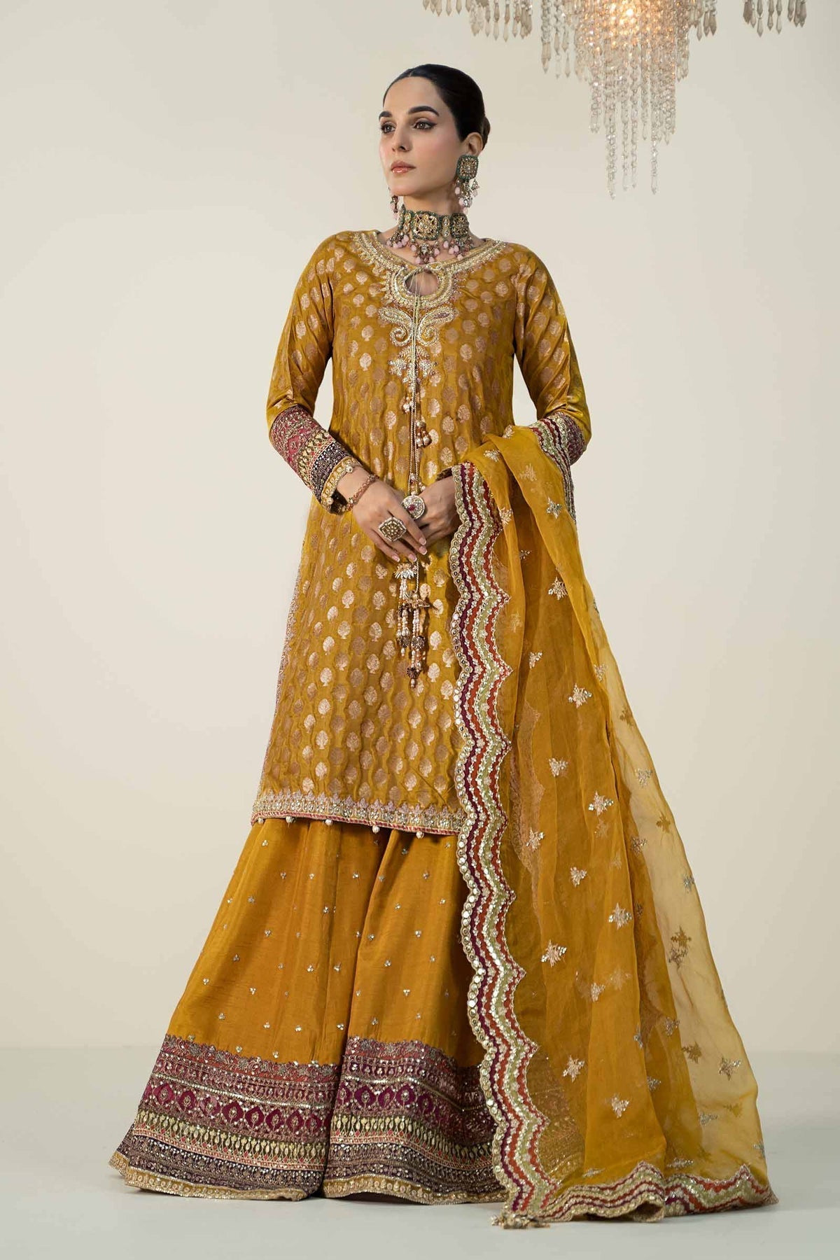 Maria B | Formal Wears | SF-W24-08 - Pakistani Designer Dress - by Maria B | Type: Formal - 100% Original at Saira Sultan