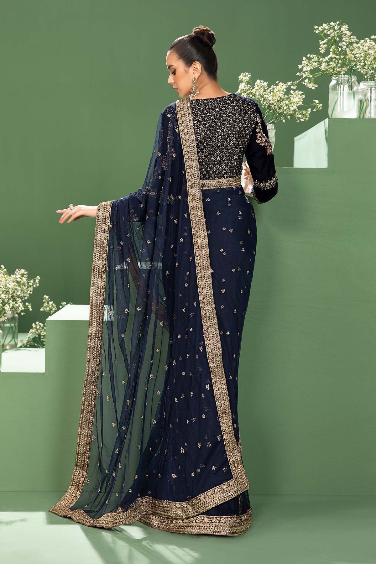 Maria B | Formal Wears | SF-W24-11 - Pakistani Designer Dress - by Maria B | Type: Formal - 100% Original at Saira Sultan