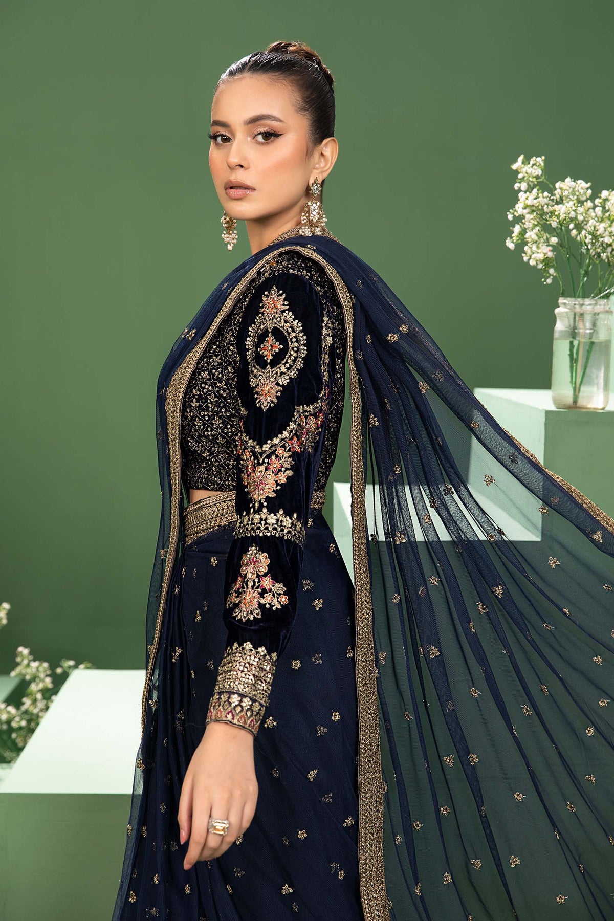 Maria B | Formal Wears | SF-W24-11 - Pakistani Designer Dress - by Maria B | Type: Formal - 100% Original at Saira Sultan