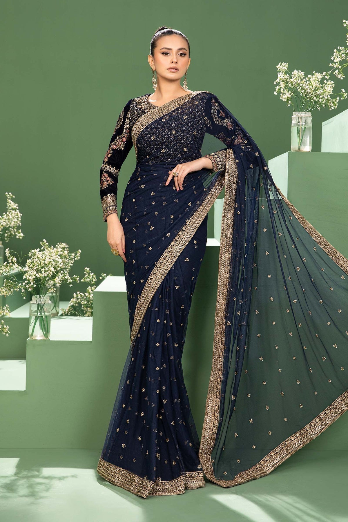 Maria B | Formal Wears | SF-W24-11 - Pakistani Designer Dress - by Maria B | Type: Formal - 100% Original at Saira Sultan