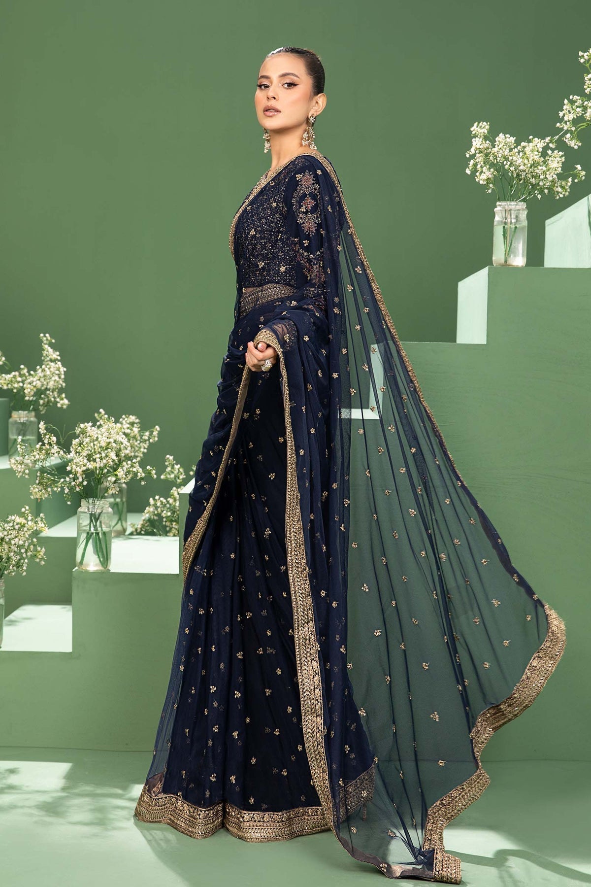 Maria B | Formal Wears | SF-W24-11 - Pakistani Designer Dress - by Maria B | Type: Formal - 100% Original at Saira Sultan