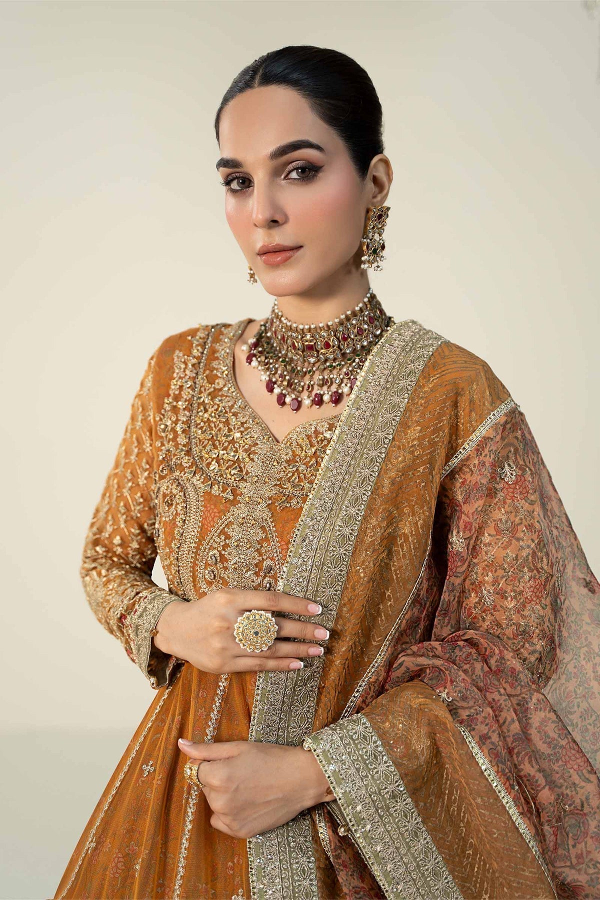 Maria B | Formal Wears | SF-W24-13 - Pakistani Designer Dress - by Maria B | Type: Formal - 100% Original at Saira Sultan