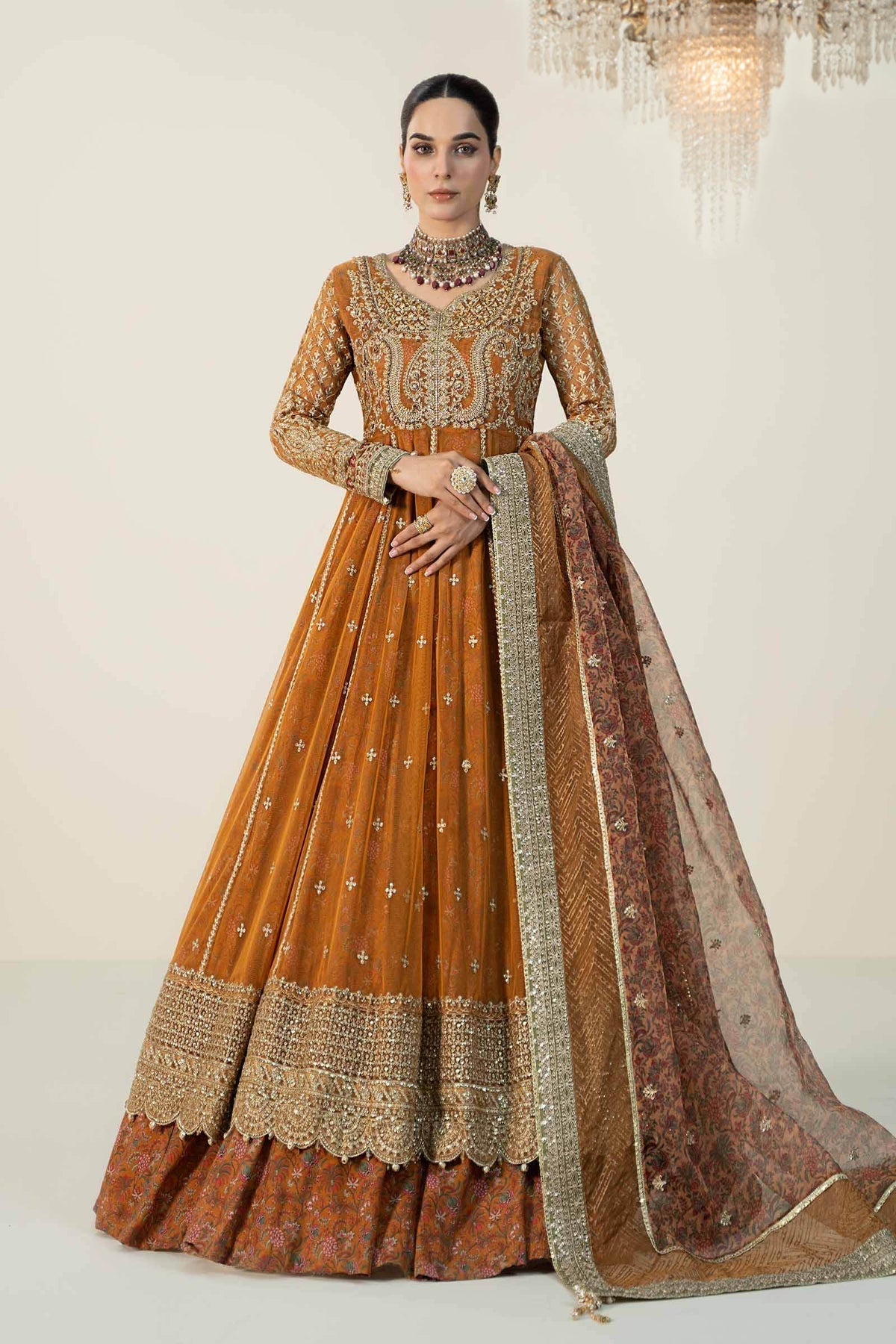 Maria B | Formal Wears | SF-W24-13 - Pakistani Designer Dress - by Maria B | Type: Formal - 100% Original at Saira Sultan
