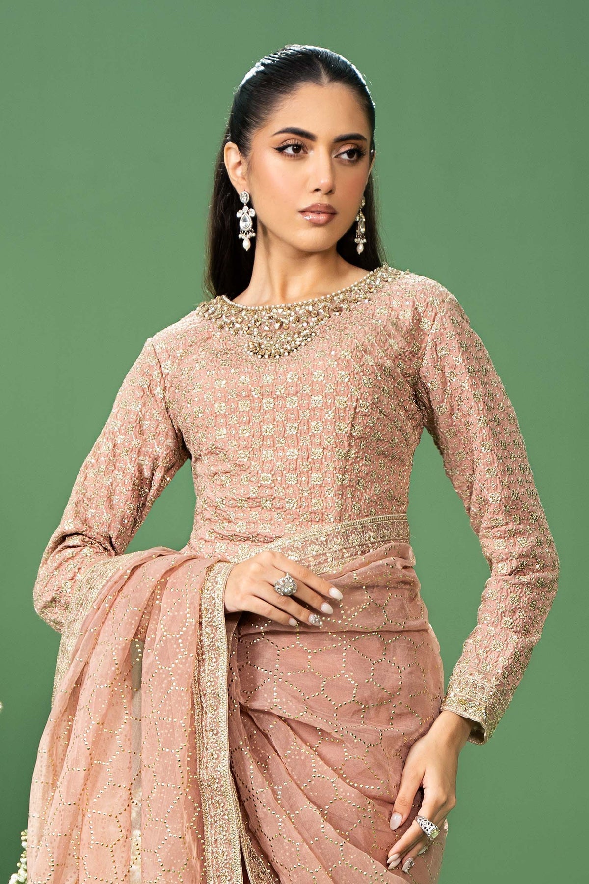 Maria b | Formal Wears | SF-W24-15 - Pakistani Designer Dress - by Maria B | Type: Formal - 100% Original at Saira Sultan