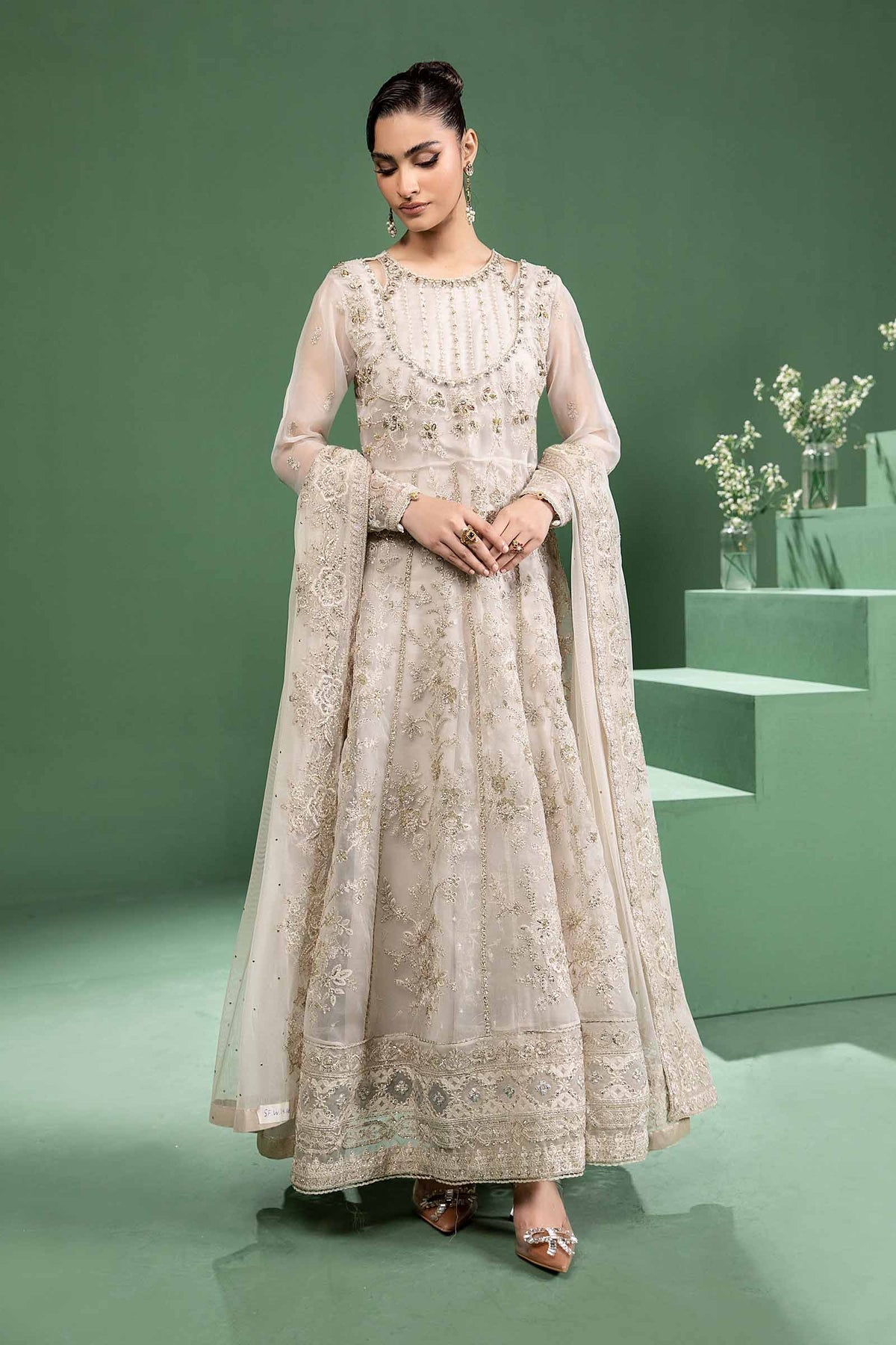Maria b | Formal Wears | SF-W24-16 - Pakistani Designer Dress - by Maria B | Type: Formal - 100% Original at Saira Sultan
