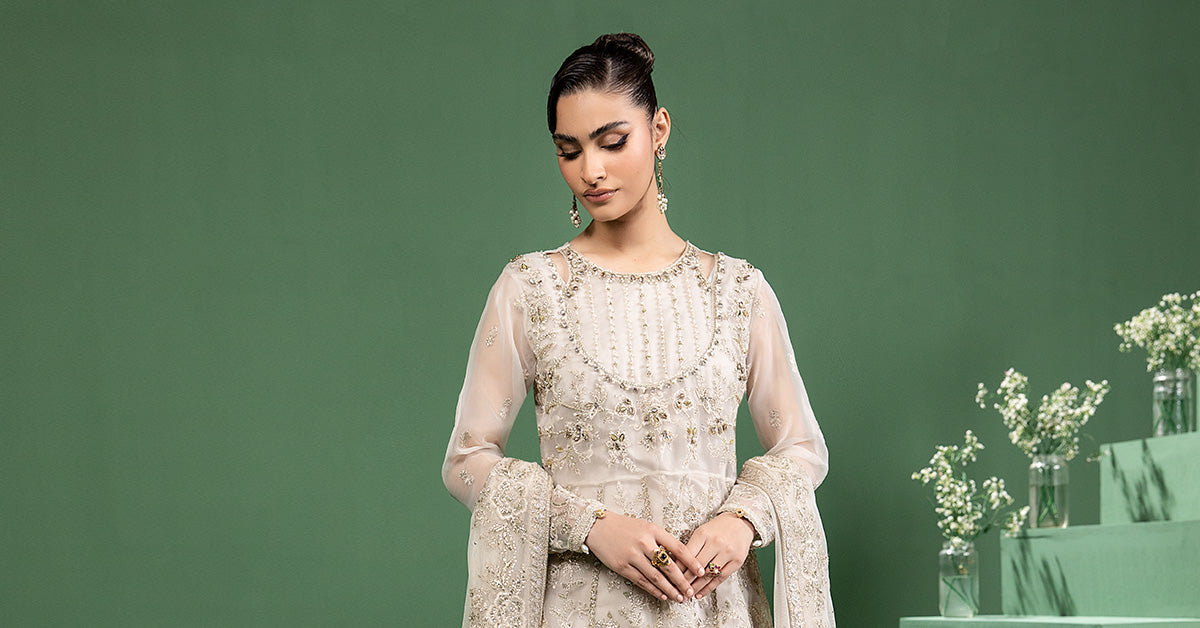 Maria b | Formal Wears | SF-W24-16 - Pakistani Designer Dress - by Maria B | Type: Formal - 100% Original at Saira Sultan