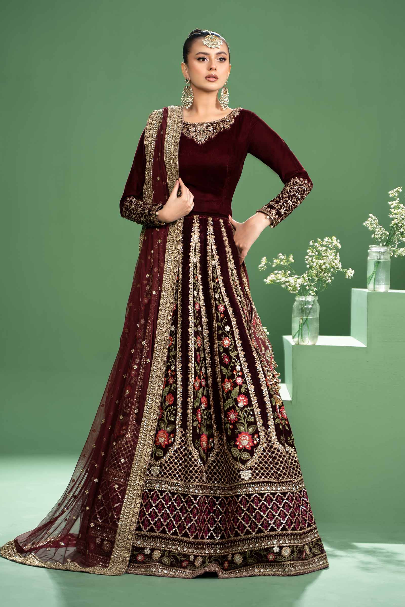 Maira B | Ready to Wear | SF-W24-17 XS Maroon