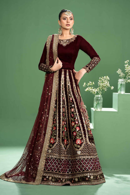 Maira B | Ready to Wear | SF-W24-17 XS Maroon