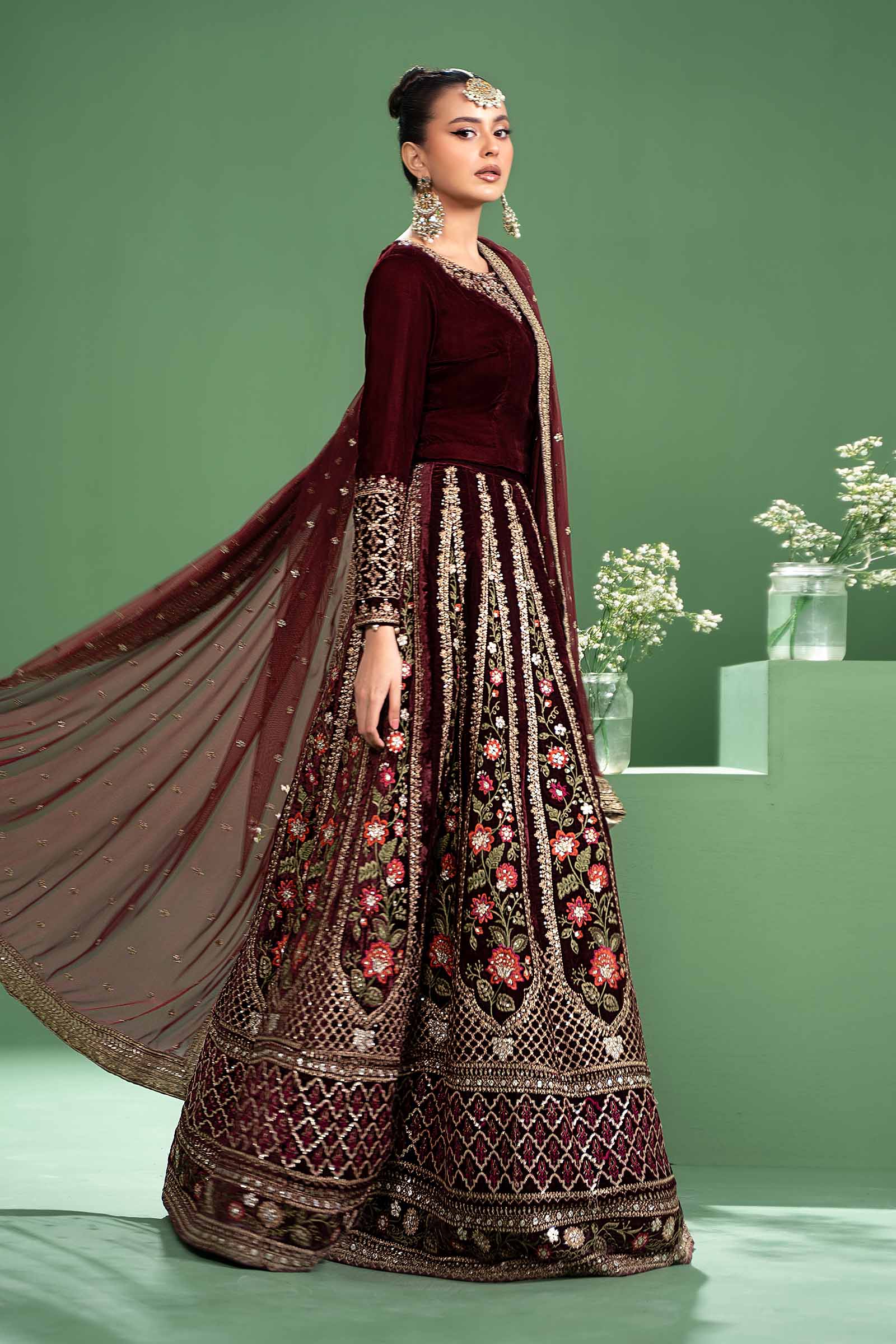 Maira B | Ready to Wear | SF-W24-17 L Maroon