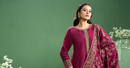 Maria b | Formal Wears | SF-W24-20 - Pakistani Designer Dress - by Maria B | Type: Formal - 100% Original at Saira Sultan