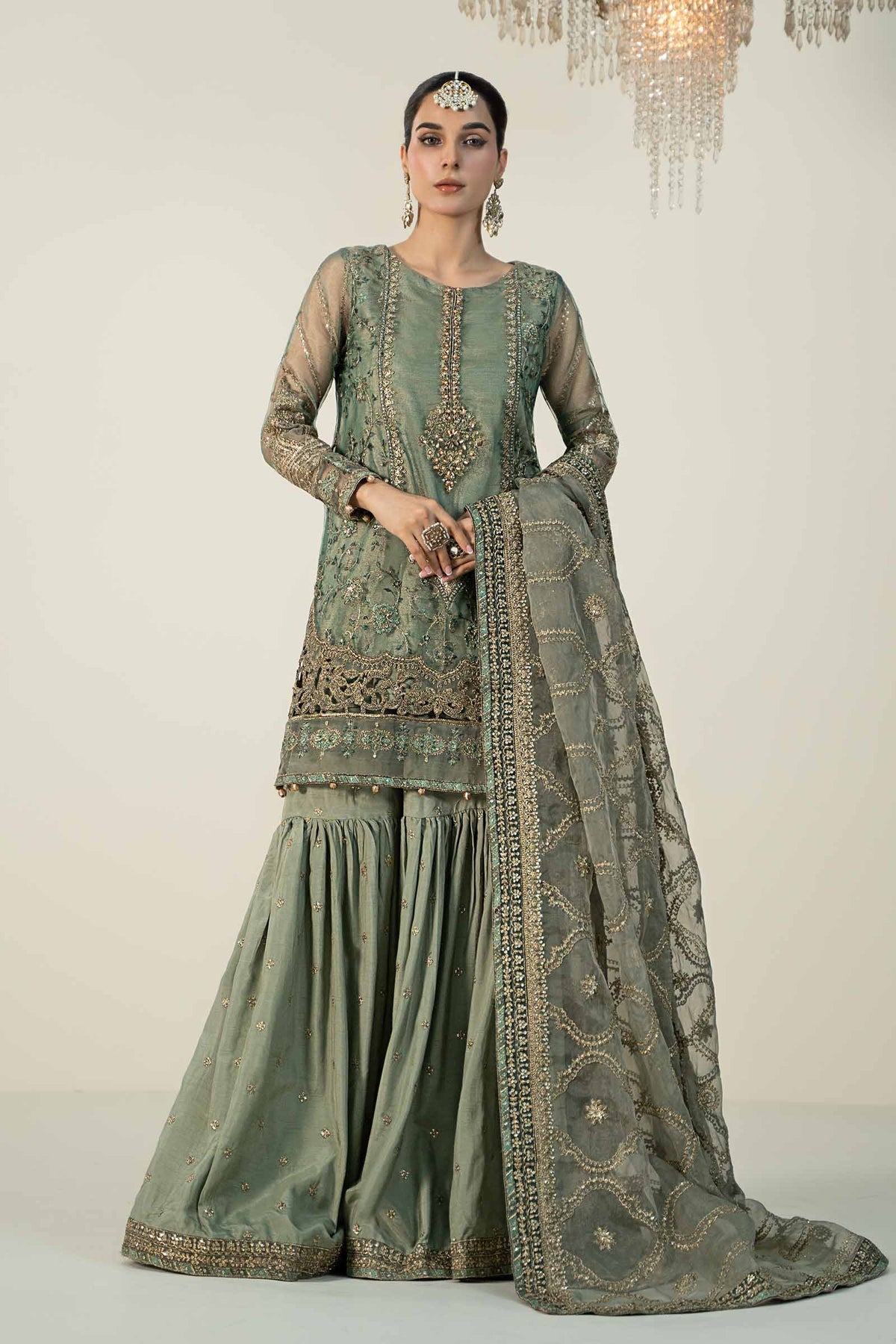 Maria B | Formal Wears | SF-W24-24 - Pakistani Designer Dress - by Maria B | Type: Formal - 100% Original at Saira Sultan