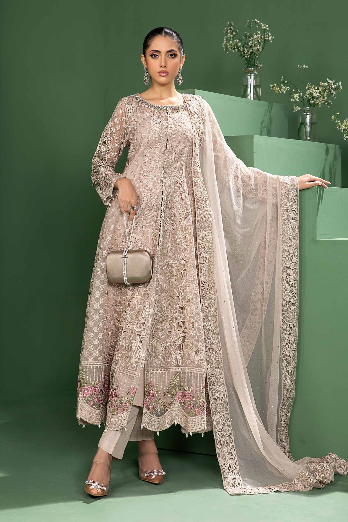 Maria b | Formal Wears | SF-W24-46 - Pakistani Designer Dress - by Maria B | Type: Formal - 100% Original at Saira Sultan