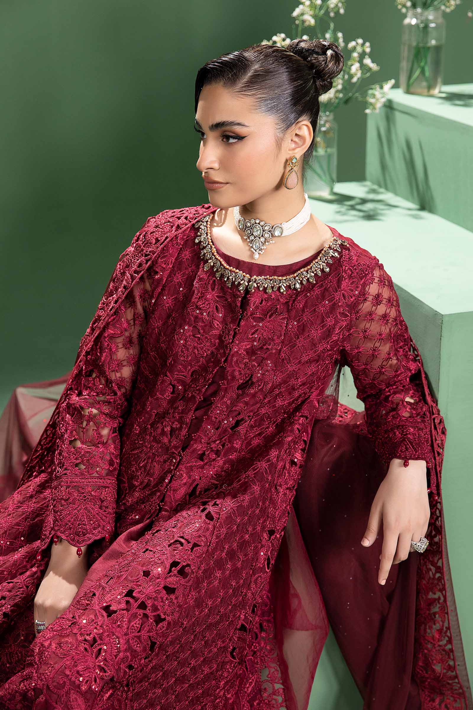 Maira B | Ready to Wear | SF-W24-46 S Maroon