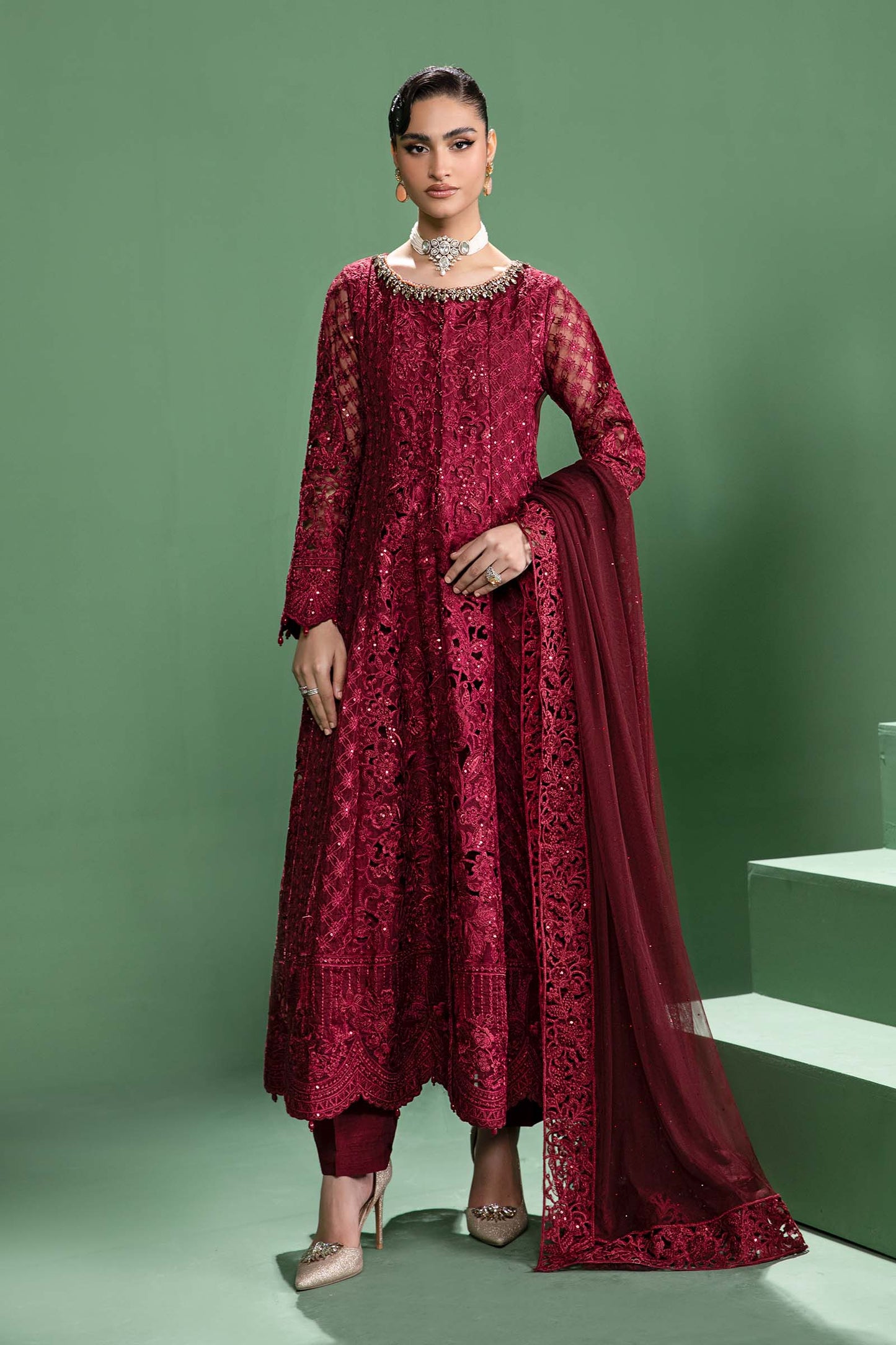 Maira B | Ready to Wear | SF-W24-46 XS Maroon