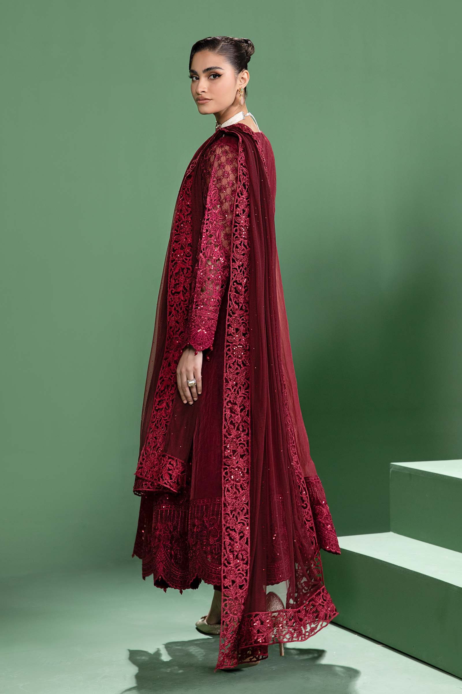 Maira B | Ready to Wear | SF-W24-46 XL Maroon