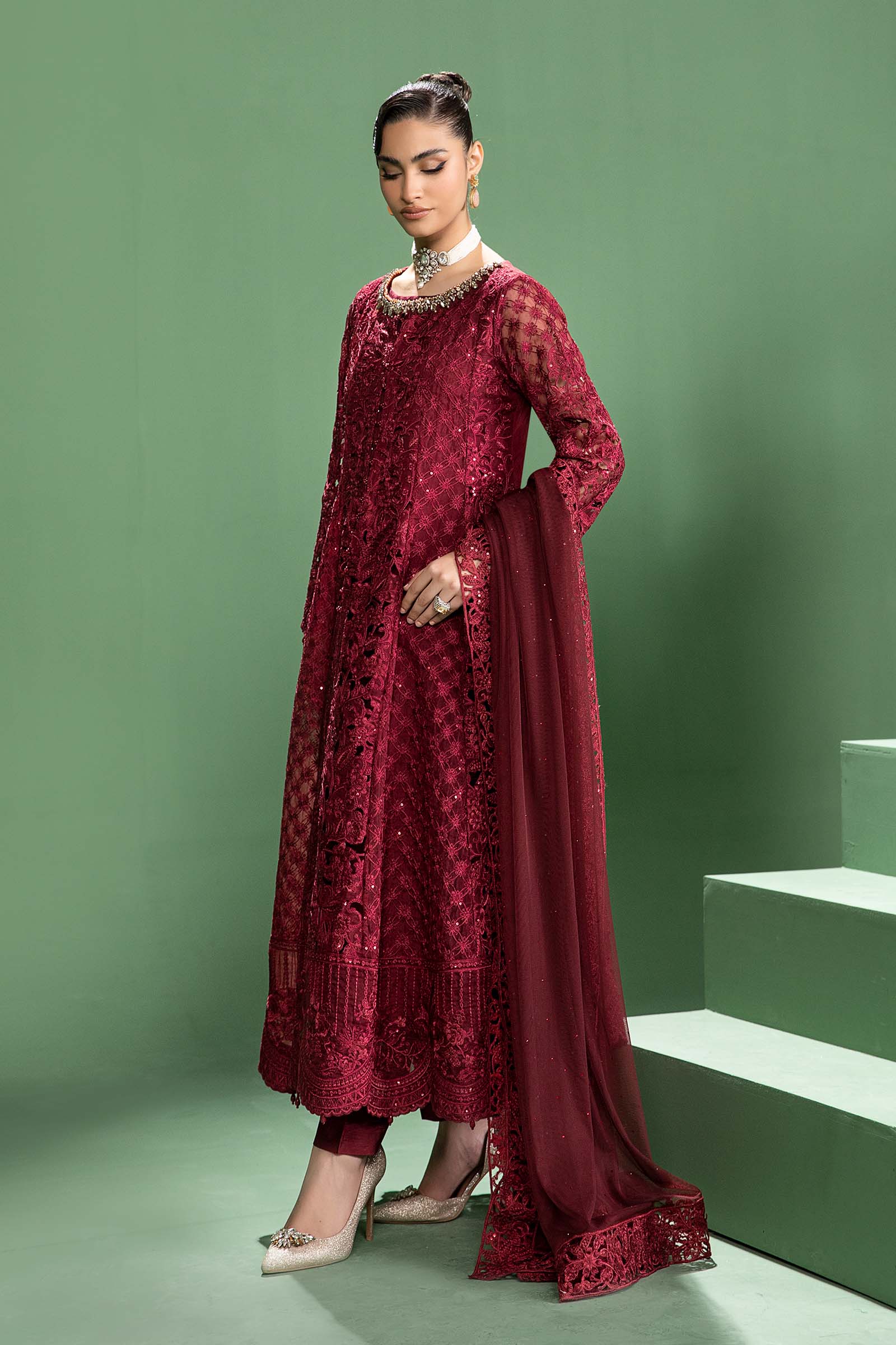 Maira B | Ready to Wear | SF-W24-46 L Maroon