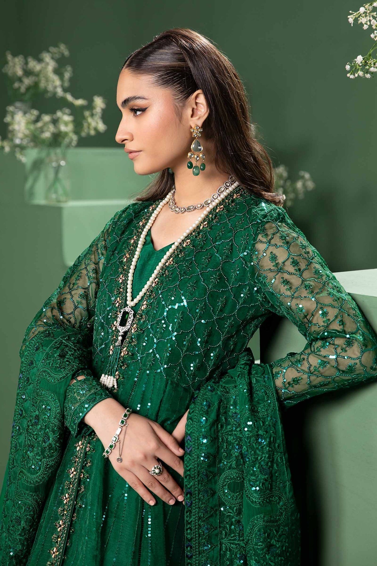 Maria b | Formal Wears | SF-W24-70 - Pakistani Designer Dress - by Maria B | Type: Formal - 100% Original at Saira Sultan