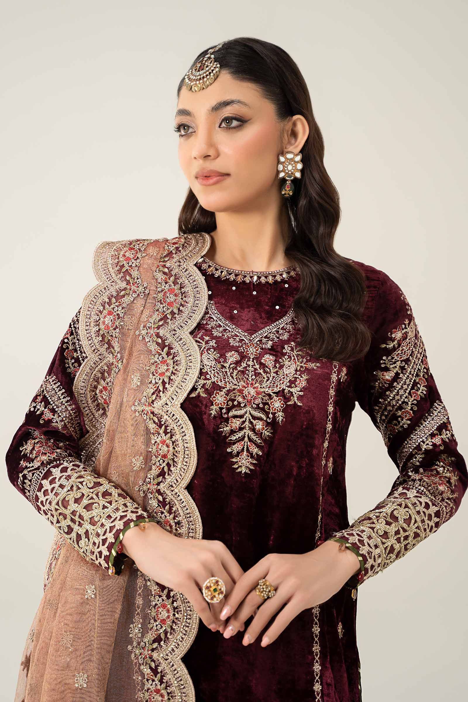 Maira B | Ready to Wear | SF-W24-80 S Maroon