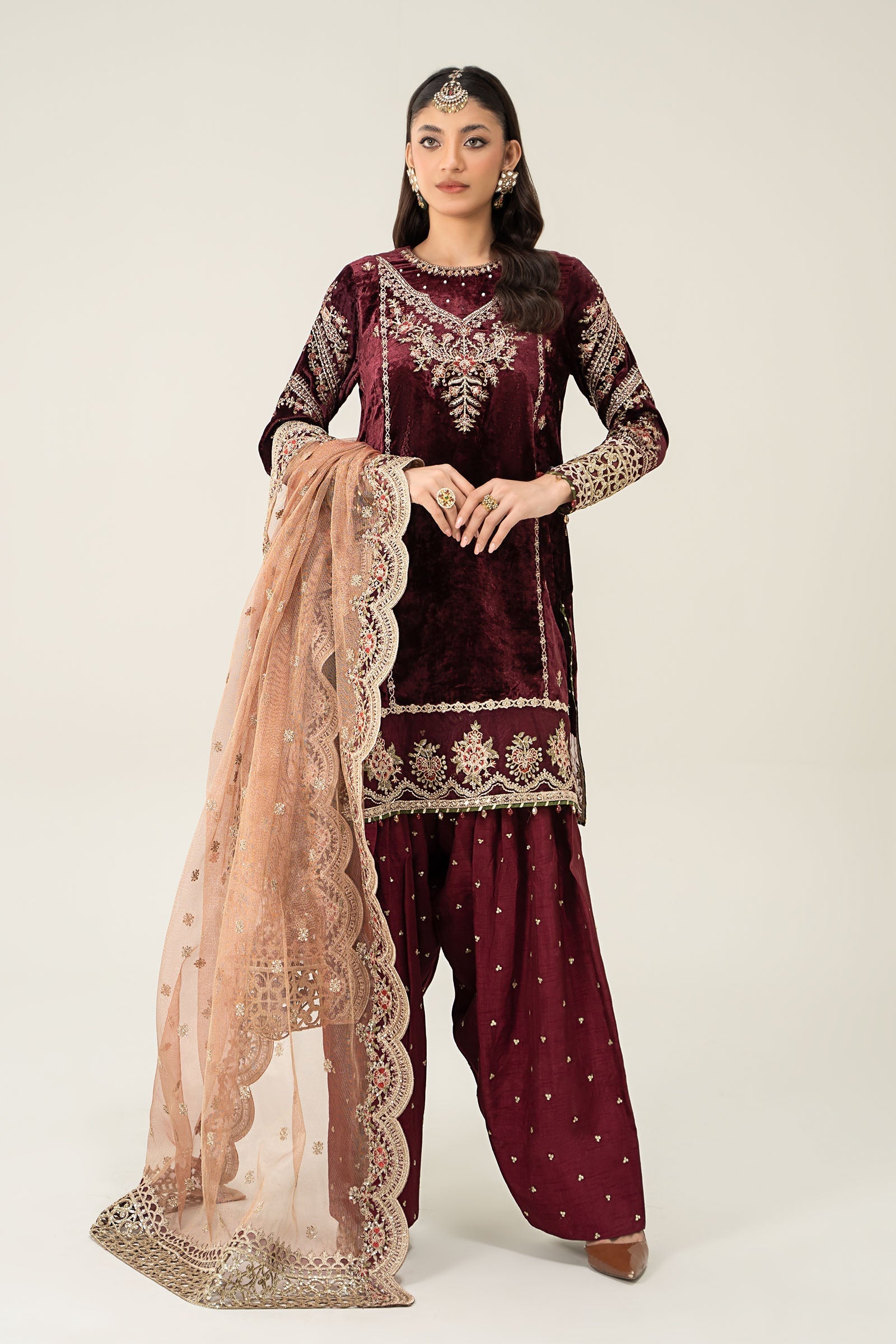 Maira B | Ready to Wear | SF-W24-80 XS Maroon