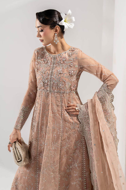 Maria B | Pre Fall Dresses | 3 Piece Embroidered Organza Suit ZS - Pakistani Designer Dress - by Maria B - Type : Ladies Clothes - 100% Original at Saira Sultan
