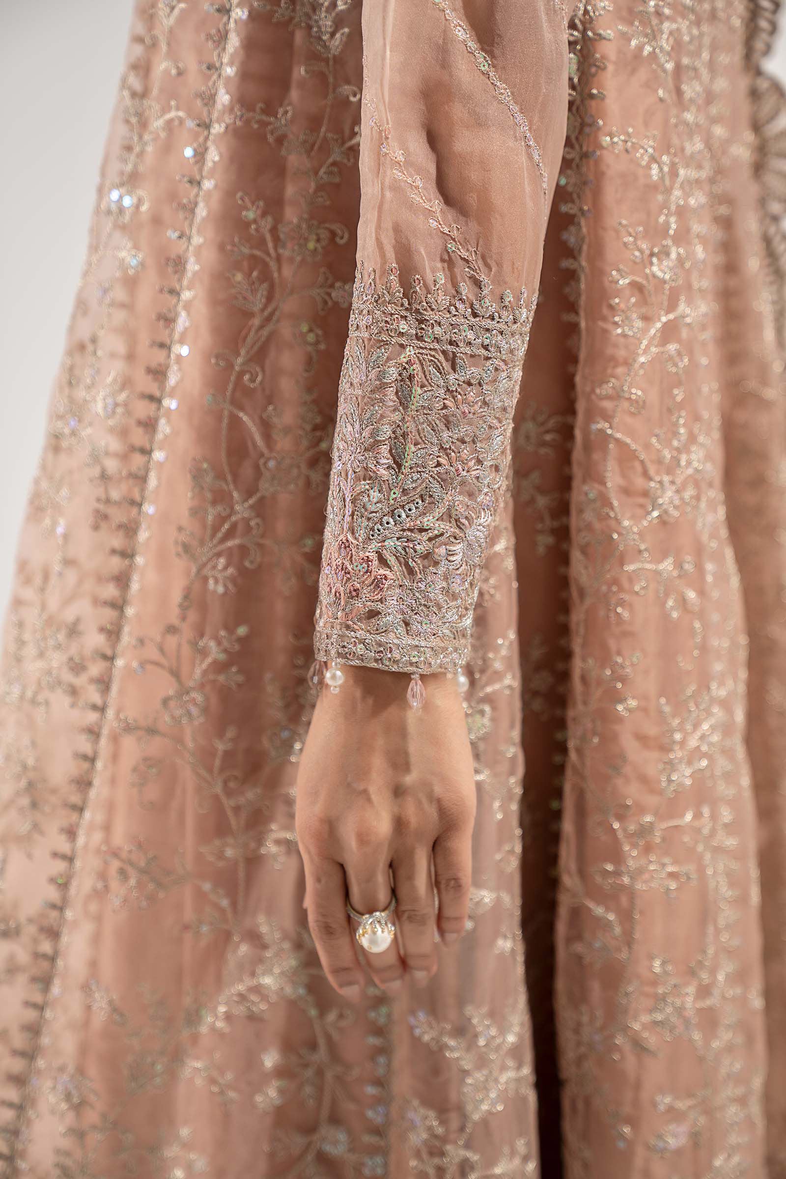 Maria B | Pre Fall Dresses | 3 Piece Embroidered Organza Suit ZS - Pakistani Designer Dress - by Maria B - Type : Ladies Clothes - 100% Original at Saira Sultan