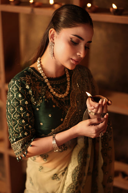 Maria B | Shehnai Luxury Formals | SF-W25-36 by Maria B - Designer Dress - Type : Ladies Clothes - Available at Saira Sultan - 100% Original 